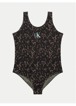 Calvin Klein Swimwear Strój kąpielowy KY0KY00070 Czarny ze sklepu MODIVO w kategorii Stroje kąpielowe - zdjęcie 171006965