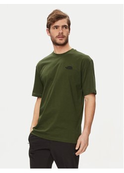 The North Face T-Shirt Simple Dome NF0A87NR Zielony Oversize ze sklepu MODIVO w kategorii T-shirty męskie - zdjęcie 171007055