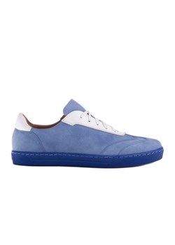 Marco Shoes Sportowe trampki z wysokiej jakości zamszu naturalnego niebieskie ze sklepu ButyModne.pl w kategorii Trampki damskie - zdjęcie 171007767