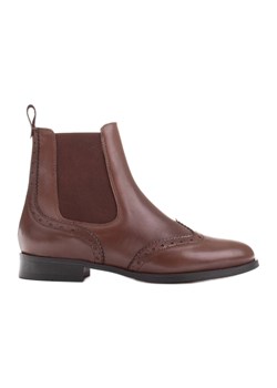 Marco Shoes Sztyblety wsuwane typu beatle brązowe ze sklepu ButyModne.pl w kategorii Botki - zdjęcie 171007785