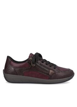 Rieker Sneakersy N1127-35 Czerwony ze sklepu MODIVO w kategorii Półbuty damskie - zdjęcie 171008729