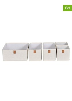 STORE IT 5-częściowy zestaw w kolorze kremowym - id: 14149205 - marki Store It - 171009107 STORE IT 5-częściowy zestaw w kolorze kremowym ze sklepu Limango Polska w kategorii Przechowywanie - zdjęcie 171009107