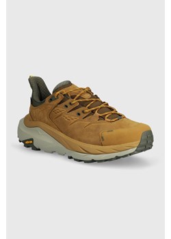 Hoka sneakersy Kaha 2 Low GTX kolor brązowy ze sklepu PRM w kategorii Buty trekkingowe męskie - zdjęcie 171011656
