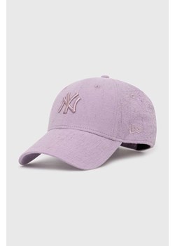 New Era czapka z daszkiem kolor fioletowy z aplikacją LOS ANGELES DODGERS ze sklepu PRM w kategorii Czapki z daszkiem męskie - zdjęcie 171011805