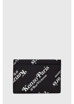 Kenzo etui na karty skórzane Card Holder kolor czarny FE55PM510L45.99 ze sklepu PRM w kategorii Portfele męskie - zdjęcie 171011905
