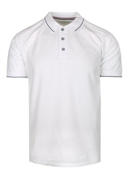 Klasyczna, Męska Koszulka Polo - Adriano Guinari  - Biała TSADGSS24poloWHITE ze sklepu JegoSzafa.pl w kategorii T-shirty męskie - zdjęcie 171013046