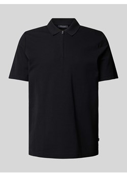 Koszulka polo o kroju regular fit z krótkim zamkiem błyskawicznym ze sklepu Peek&Cloppenburg  w kategorii T-shirty męskie - zdjęcie 171013646