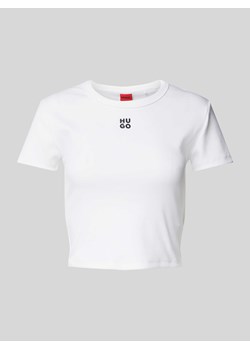 T-shirt krótki z nadrukiem z logo ze sklepu Peek&Cloppenburg  w kategorii Bluzki damskie - zdjęcie 171013667