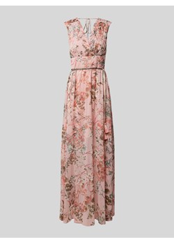 Długa sukienka z kwiatowym nadrukiem model ‘GILDA’ ze sklepu Peek&Cloppenburg  w kategorii Sukienki - zdjęcie 171013686