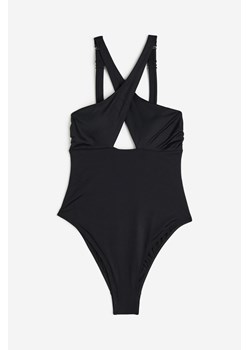 H & M - Modelujący kostium kąpielowy High Leg - Czarny ze sklepu H&M w kategorii Stroje kąpielowe - zdjęcie 171013705