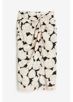 H & M - Spódnica z wiązanym detalem - Biały ze sklepu H&M w kategorii Spódnice - zdjęcie 171013707