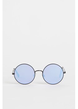 H & M - Okrągłe okulary przeciwsłoneczne - Czarny ze sklepu H&M w kategorii Okulary przeciwsłoneczne męskie - zdjęcie 171013736