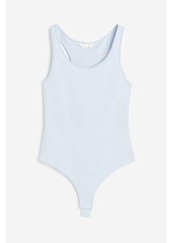 H & M - Prążkowane body thong - Niebieski ze sklepu H&M w kategorii Body damskie - zdjęcie 171013738