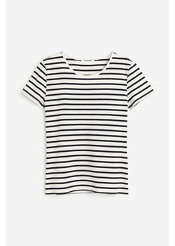 H & M - Bawełniany T-shirt - Biały ze sklepu H&M w kategorii Bluzki damskie - zdjęcie 171013758