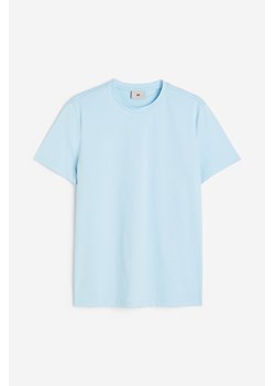 H & M - T-shirt z bawełny pima Slim Fit - Niebieski ze sklepu H&M w kategorii T-shirty męskie - zdjęcie 171013765