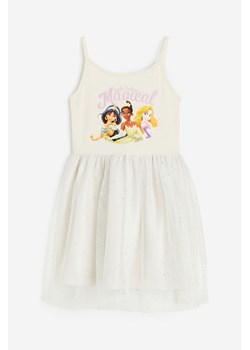 H & M - Sukienka z tiulowym dołem - Beżowy ze sklepu H&M w kategorii Sukienki dziewczęce - zdjęcie 171013776