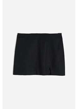H & M - Spódniczka mini z domieszką lnu - Czarny ze sklepu H&M w kategorii Spódnice - zdjęcie 171013786