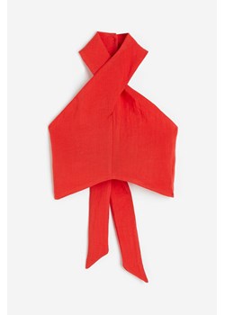 H & M - Krótki top z mocowaniem na karku - Czerwony ze sklepu H&M w kategorii Bluzki damskie - zdjęcie 171013798