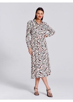 Sinsay - Sukienka midi - kremowy ze sklepu Sinsay w kategorii Sukienki - zdjęcie 171015559