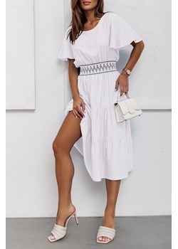 Sukienka DELISELA WHITE ze sklepu Ivet Shop w kategorii Sukienki - zdjęcie 171017777