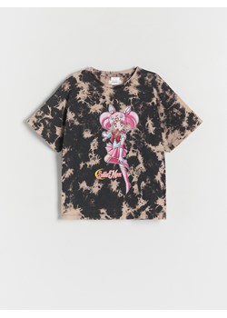 Reserved - T-shirt Sailor Moon - czarny ze sklepu Reserved w kategorii Bluzki dziewczęce - zdjęcie 171018945