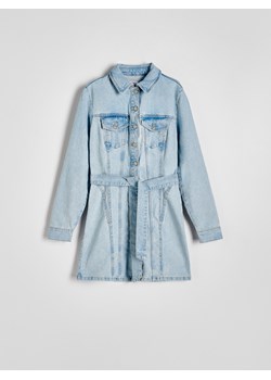 Reserved - Jeansowa sukienka mini - niebieski ze sklepu Reserved w kategorii Sukienki - zdjęcie 171018957
