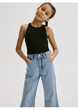 Reserved - Bawełniany top - czarny ze sklepu Reserved w kategorii Bluzki dziewczęce - zdjęcie 171019026