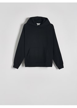 Reserved - Bawełniana bluza z kapturem - czarny ze sklepu Reserved w kategorii Bluzy męskie - zdjęcie 171019149