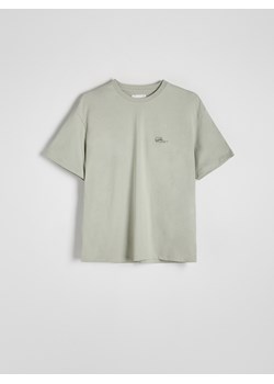 Reserved - T-shirt regular fit z nadrukiem - jasnozielony ze sklepu Reserved w kategorii T-shirty męskie - zdjęcie 171019198