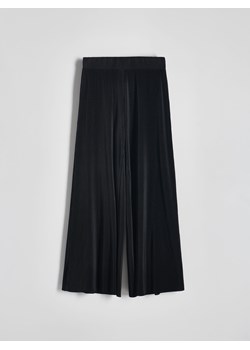 Reserved - Plisowane spodnie wide leg - czarny ze sklepu Reserved w kategorii Spodnie damskie - zdjęcie 171019327
