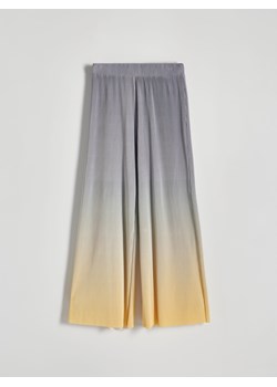 Reserved - Plisowane spodnie wide leg - wielobarwny ze sklepu Reserved w kategorii Spodnie damskie - zdjęcie 171019329