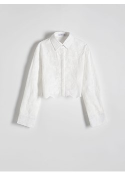 Reserved - Koszula z haftem - złamana biel ze sklepu Reserved w kategorii Koszule damskie - zdjęcie 171019335