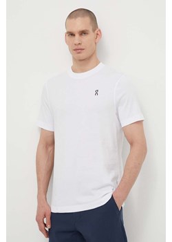 On-running t-shirt bawełniany męski kolor biały gładki ze sklepu ANSWEAR.com w kategorii T-shirty męskie - zdjęcie 171020226