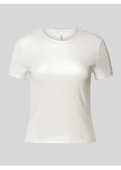 T-shirt z prążkowaniem model ‘ONLYSOL LIFE’ ze sklepu Peek&Cloppenburg  w kategorii Bluzki damskie - zdjęcie 171020827