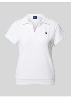 Koszulka polo o kroju regular fit z wyhaftowanym logo model ‘TERRY’ ze sklepu Peek&Cloppenburg  w kategorii Bluzki damskie - zdjęcie 171020897