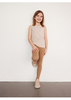 Reserved - Top z asymetrycznym dołem - kremowy ze sklepu Reserved w kategorii Bluzki dziewczęce - zdjęcie 171023089