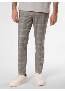 Finshley & Harding London Spodnie - Kevin Mężczyźni szary w kratkę ze sklepu vangraaf w kategorii Spodnie męskie - zdjęcie 171023406