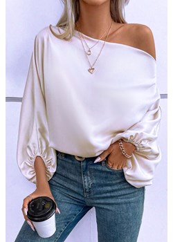 Bluzka PEROLMEDA ECRU ze sklepu Ivet Shop w kategorii Bluzki damskie - zdjęcie 171023537