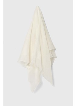 Polo Ralph Lauren szal wełniany kolor beżowy gładki 455938480 ze sklepu ANSWEAR.com w kategorii Szaliki i chusty damskie - zdjęcie 171023918