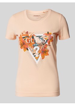 T-shirt z nadrukiem z logo i motywem model ‘TROPICAL TRIANGLE’ ze sklepu Peek&Cloppenburg  w kategorii Bluzki damskie - zdjęcie 171024497