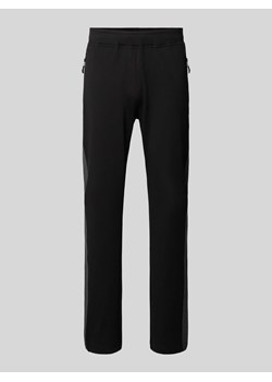Spodnie dresowe z paskami w kontrastowym kolorze model ‘FERNANDO’ ze sklepu Peek&Cloppenburg  w kategorii Spodnie męskie - zdjęcie 171024586