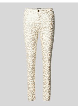 Spodnie o kroju skinny fit ze zwierzęcym nadrukiem na całej powierzchni ze sklepu Peek&Cloppenburg  w kategorii Spodnie damskie - zdjęcie 171024669