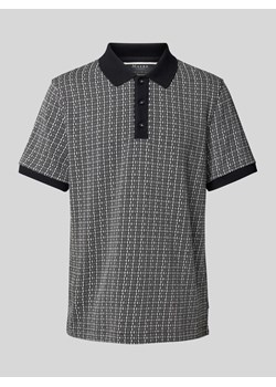 Koszulka polo o kroju regular fit ze wzorem na całej powierzchni ze sklepu Peek&Cloppenburg  w kategorii T-shirty męskie - zdjęcie 171024716