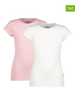 Vingino Koszulki (2 szt.) w kolorze białym i jasnoróżowym ze sklepu Limango Polska w kategorii Bluzki dziewczęce - zdjęcie 171026415