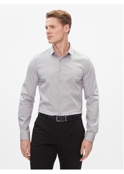 Calvin Klein Koszula K10K108229 Szary Slim Fit ze sklepu MODIVO w kategorii Koszule męskie - zdjęcie 171027288