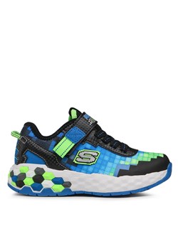 Sneakersy Skechers Mega-Craft 2.0 402204L/BBLM Blk/Blue/Lime ze sklepu eobuwie.pl w kategorii Buty sportowe dziecięce - zdjęcie 171027615