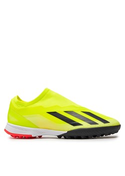 Buty adidas X Crazyfast League Laceless Turf Boots IF0686 Żółty ze sklepu eobuwie.pl w kategorii Buty sportowe dziecięce - zdjęcie 171027935