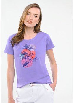 T-shirt z nadrukiem T-KIRI ze sklepu Volcano.pl w kategorii Bluzki damskie - zdjęcie 171029599