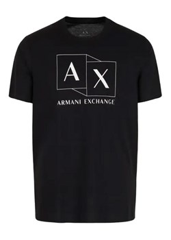 t-shirt męski armani exchange 3dztad zj9az czarny ze sklepu Royal Shop w kategorii T-shirty męskie - zdjęcie 171030555