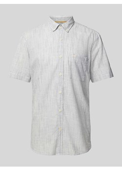 Koszula casualowa o kroju regular fit z fakturowanym wzorem ze sklepu Peek&Cloppenburg  w kategorii Koszule męskie - zdjęcie 171032259
